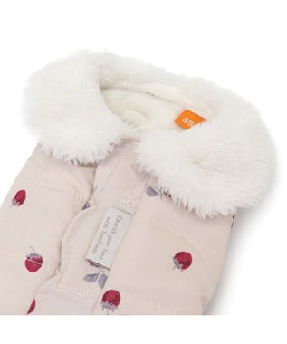 PET PARADISE ペットパラダイス 遠赤外線 背中開き 綿入りベスト 《いちご》 超小型犬 小型犬 ホワイト