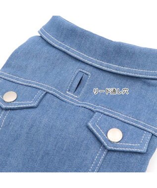PET PARADISE J.PRESS デニムジャケット 春 小型犬 ライトインディゴブルー