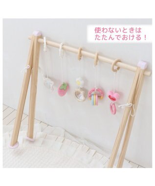 Mother garden マザーガーデン いちごの木製ベビージム 2ケ月~ -