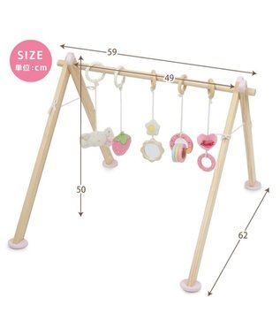 Mother garden マザーガーデン いちごの木製ベビージム 2ケ月~ -