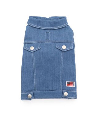 PET PARADISE J.PRESS デニムジャケット 春 小型犬 ライトインディゴブルー