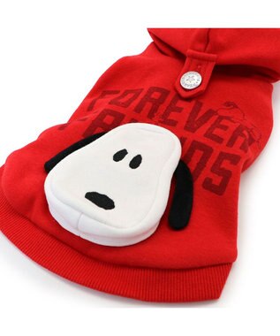PET PARADISE スヌーピー ずっ友 お揃い パーカー 《レッド》  中型犬  大型犬 レッド