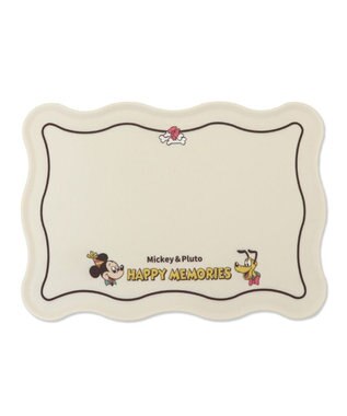 PET PARADISE ディズニー ミッキーマウス＆プルート シリコンマット オフホワイト