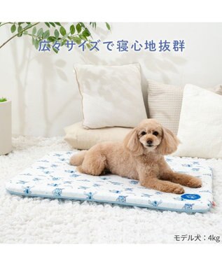 PET PARADISE ディズニー スティッチ もちっと クールマット ホワイト×ブルー