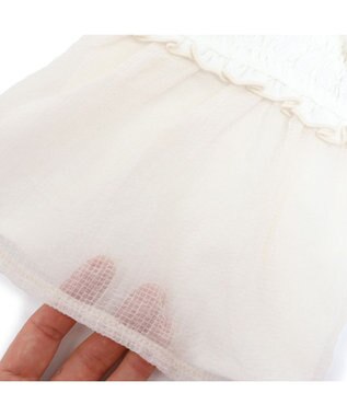 PET PARADISE ペットパラダイス エコメッシュ ワンピース 《苺刺繍》 小型犬 ホワイト×ピンク