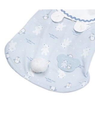 PET PARADISE ペットパラダイス  ポケットクール タンクトップ  《しろくま襟付き》 小型犬 ライトブルー