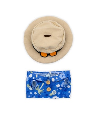 夏の眩しさの中でしろは&識PR4枚セット しろたん ついてきちゃうしろたん マスコット 着せ替え服