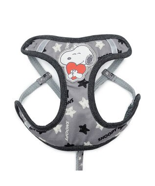 PET PARADISE スヌーピー リード付きハーネス 《星スヌーピー》 ３Ｓ グレー
