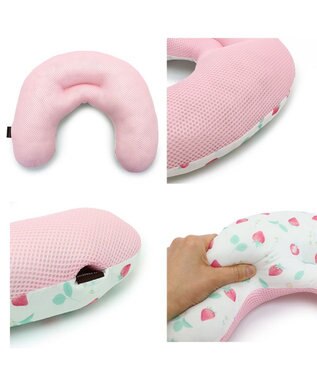 PET PARADISE ペットパラダイス クール ピロー 《いちご＆お花柄》 苺＆お花