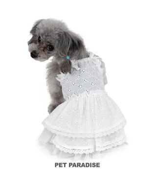 PET PARADISE ペットパラダイス アイレット レース ワンピース 小型犬