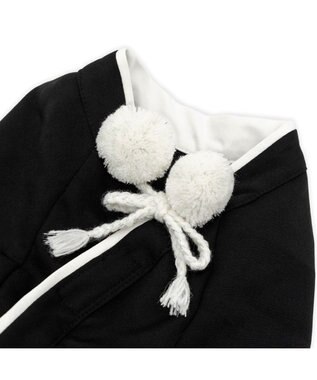 PET PARADISE ペットパラダイス 紋付き刺繍袴 中型犬 大型犬 ブラック×ホワイト