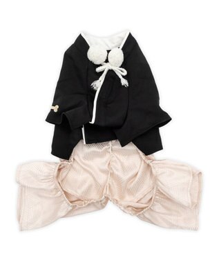 PET PARADISE ペットパラダイス 紋付き刺繍袴 中型犬 大型犬 ブラック×ホワイト