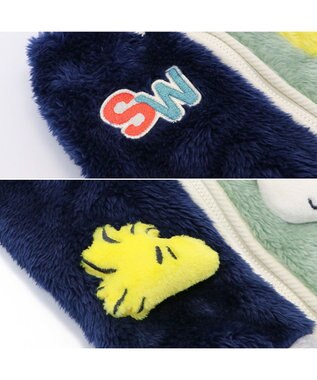 PET PARADISE スヌーピー 背中開きジップ ベスト 《マスコット》 小型犬 ブルー