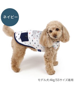 PET PARADISE J.PRESS エコメイド タンクトップ 《羊柄 ネイビー》 小型犬 羊柄ネイビー