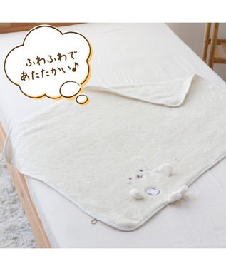 Mother garden しろたん くるっと膝掛け 《シマエナガ》 70×95cm パープル