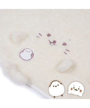 Mother garden しろたん くるっと膝掛け 《シマエナガ》 70×95cm パープル