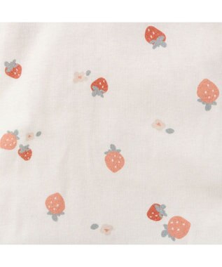 PET PARADISE ペットパラダイス やさしい ロンパース 《花苺柄》 小型犬 ホワイト×レッド