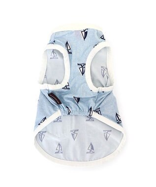 PET PARADISE ペットパラダイス 接触冷感 タンクトップ 《ヨット柄》 小型犬 サックスブルー