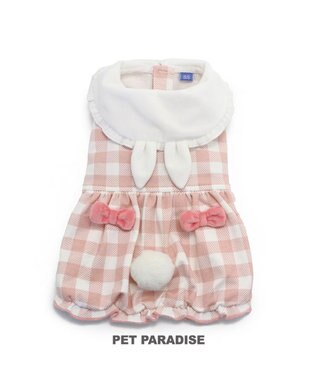 PET PARADISE ペットパラダイス うさぎ バルーン ワンピース 《チェック柄》 小型犬 チェック柄