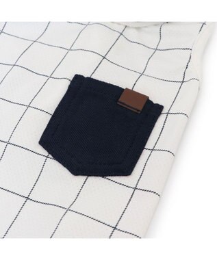 PET PARADISE ペットパラダイス エコメッシュ 襟付き タンクトップ 小型犬 ホワイト×ブラック