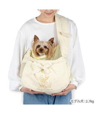 PET PARADISE ディズニー ミッキーマウス&プルート 通気スリング S 超小型犬 約1.5~4kg ライトイエロー
