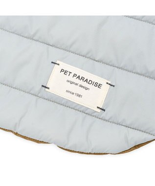 PET PARADISE ペットパラダイス フード付 防寒 ブランケット 小 グレー
