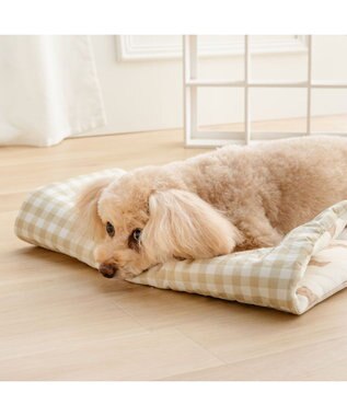 PET PARADISE ペットパラダイス くまちゃん クール ロールマット 《アイス柄》 ベージュ