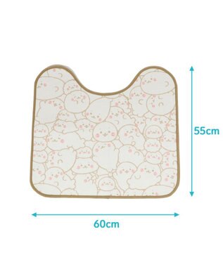 Mother garden しろたん トイレマット つみつみ柄 55cm×60cm トイレ用品 つみつみ柄