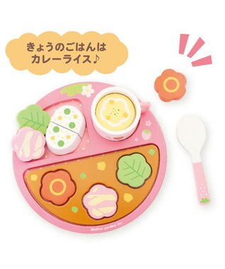 Mother garden マザーガーデン 野いちご ままごと ランチプレートセット ピンク（濃）