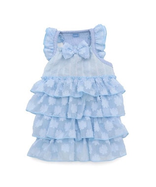 PET PARADISE ペットパラダイス お花 ふりふり ワンピース 《ブルー》 小型犬 ブルー