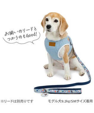 PET PARADISE リサとガスパール 刺繍 ベストハーネス ＳＭ ブルー