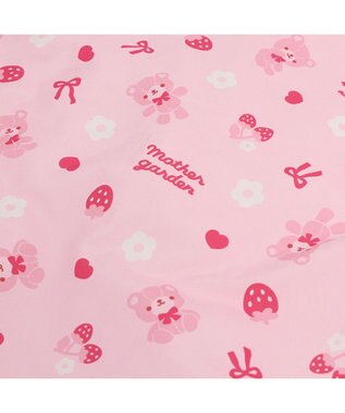 Mother garden マザーガーデン くまちゃん キッズはんてん 100~120cm / 120~140cm ピンク（淡）