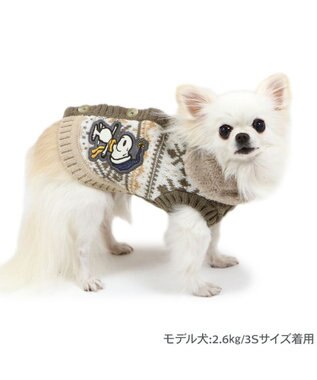 PET PARADISE スヌーピー スケート  ニット 《ホワイト》 小型犬 ホワイト