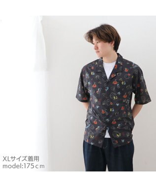 Mother garden しろたん アロハシャツ 半袖 《百たん夜行》 ユニセックス 百たん夜行