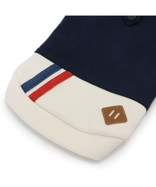 PET PARADISE ペットパラダイス  ペティヒート パーカー 《バイカラー》 小型犬 紺（ネイビー・インディゴ）