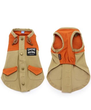 PET PARADISE ペットパラダイス 背中開きベスト 《オレンジ》 小型犬 オレンジ