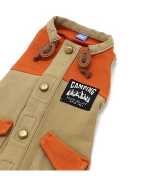 PET PARADISE ペットパラダイス 背中開きベスト 《オレンジ》 小型犬 オレンジ