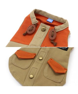 PET PARADISE ペットパラダイス 背中開きベスト 《オレンジ》 小型犬 オレンジ