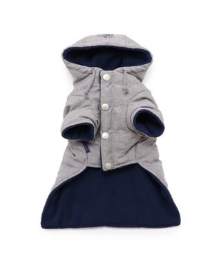 PET PARADISE J.PRESS 中綿コート 《杢グレー》 小型犬 杢グレー