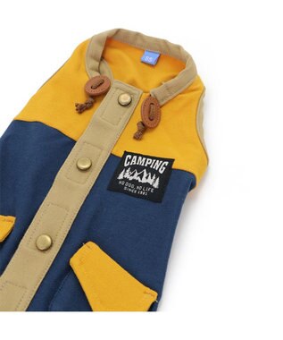 PET PARADISE ペットパラダイス 背中開きベスト ネイビー 【中型犬】 ネイビー