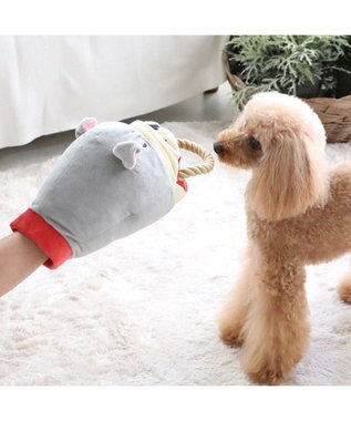 PET PARADISE ペットパラダイス パペットトイ 《番犬》 グレー