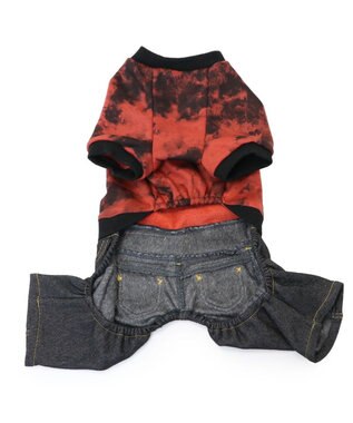 PET PARADISE Lee タイダイ つなぎパンツ  小型犬 0