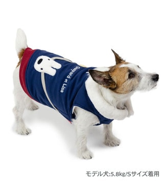 PET PARADISE リサとガスパール 遠赤外線 綿入り ベスト 《ポーチ風》 ネイビー