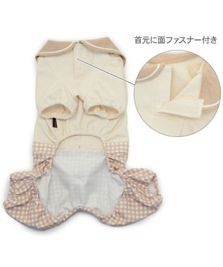 PET PARADISE ペットパラダイス くまちゃん パンツつなぎ 小型犬 ベージュ