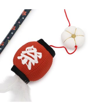 PET PARADISE ペットパラダイス キャット 和ちょうちん 猫じゃらし レッド