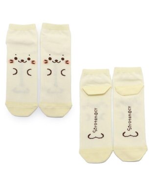 Mother garden しろたん 靴下2足セット 《しろたん顔ぼん/紺色足袋》 スニーカーソックス 25cm~27cm