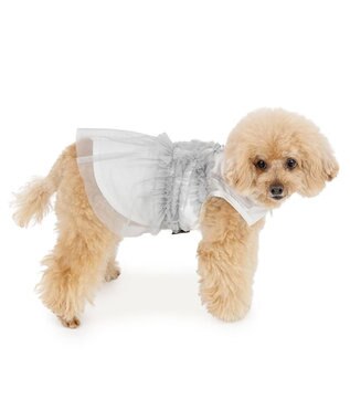 PET PARADISE ペットパラダイス チュール タンクトップ 《グレー》 小型犬 グレー