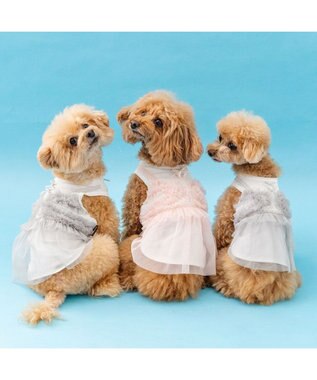 PET PARADISE ペットパラダイス チュール タンクトップ 《グレー》 小型犬 グレー