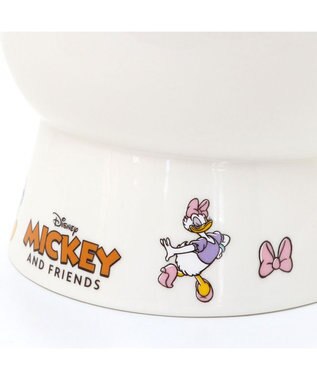 PET PARADISE ディズニー ミッキーマウス 高さのある フードボウル 白～オフホワイト