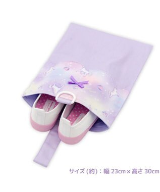 Mother garden マザーガーデン ユニコーン  学童布バッグ ＆ 巾着4点セット 《ぷっくり柄》 ぷっくり柄